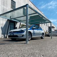 Pergola antigrandine carport in ferro. Tettoia