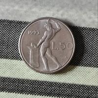 50 Lire piccole 1993 ERRORE DI CONIO 