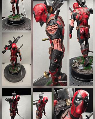 STATUA DEADPOOL Marvel - Artigianale in Resina 3D