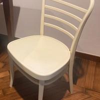 Sedie cucina legno avorio