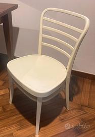 Sedie cucina legno avorio