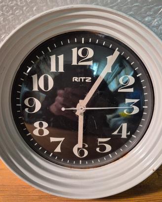 Orologio da parete bianco Ritz Italora anni 70