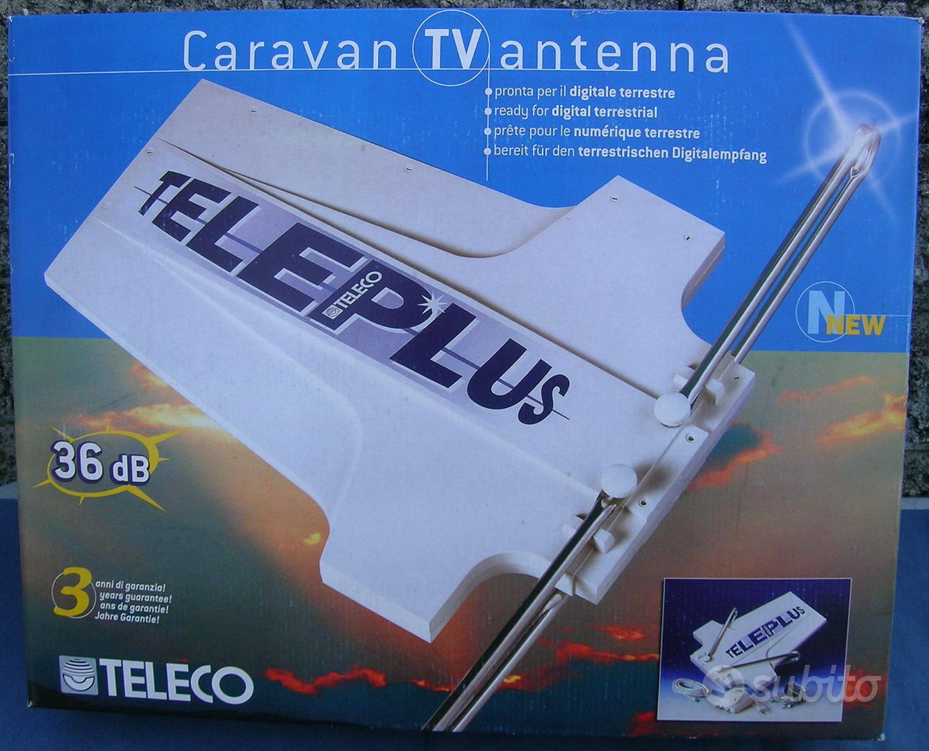 Antenna TV TELECO per Camper Barca Camion =NUOVA= Audio/Video In