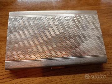 porta sigarette in argento 