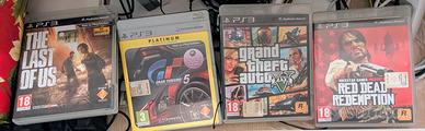 Giochi PS3. Gta5 - The last of us - gt5 - RDR