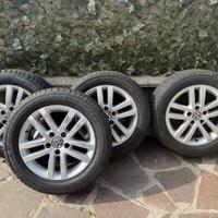 CERCHI IN LEGA 16VW GOLF 5/6/7 TOURAN GOMME AL 90%