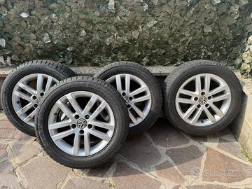 CERCHI IN LEGA 16VW GOLF 5/6/7 TOURAN GOMME AL 90%