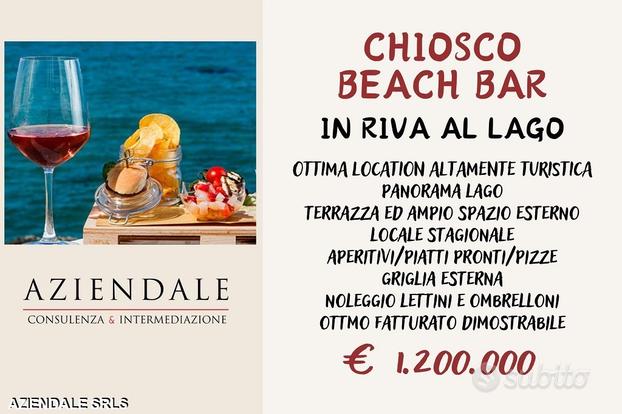 Aziendale- chiosco beach bar in riva al lago