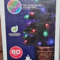 albero natale 40 luci LED multicolori