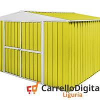 Box in Acciaio da giardino 360x345 150kg giallo