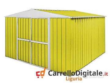 Box in Acciaio da giardino 360x345 150kg giallo