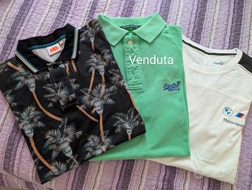 Lotto 2 maglie Polo T-shirt Puma - Sundek