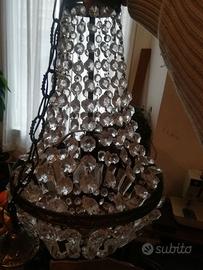 lampadario ad 1 luce  vintage