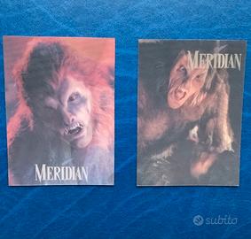 2 Figurine Olografiche MERIDIAN (1990) RARE Horror