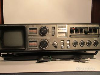 VINTAGE - SHARP SP-27G  RADIO-CASSETTE-TV ANALOG.  			