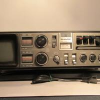 VINTAGE - SHARP SP-27G  RADIO-CASSETTE-TV ANALOG.