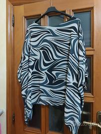 camicia elegante panna /nero