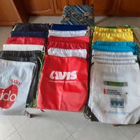 22 Sacche Zaini porta scarpe sponsor sportivi