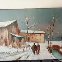 Quadro Pittore Aleardo De Santis C M 66 X 86 Compr