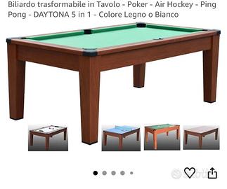 Tavolo da ping pong, poker, biliardo, air hockey