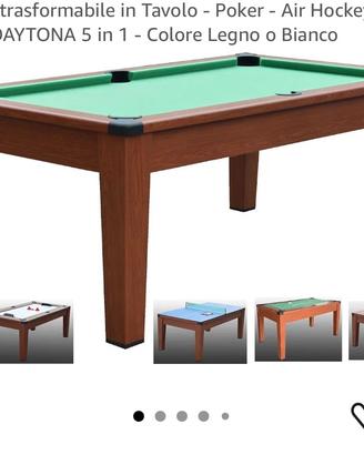 Tavolo da ping pong, poker, biliardo, air hockey