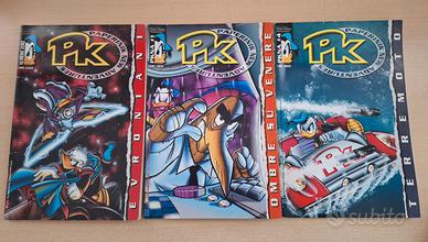 PK fumetto numero zero, uno e quattro