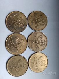 lotto 20 lire ramo di quercia 