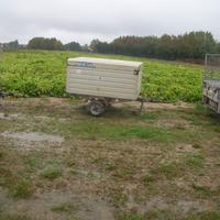 Carrettino a 2 ruote x motoc.  c/timone e aggancio