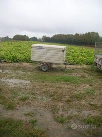 Carrettino a 2 ruote x motoc.  c/timone e aggancio