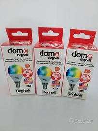 3x Lampadine Led Beghelli Smart Wifi Sfera E14 5W
