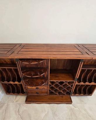Mobile Bar da Salotto in Legno Massello Sardo –