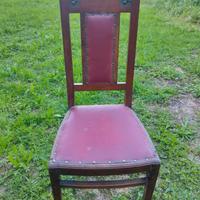 Sedia anni 50  in legno