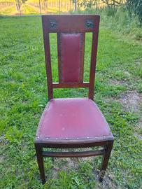 Sedia anni 50  in legno