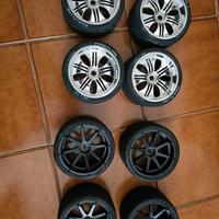 2 treni di gomme stradali HPI PHALTLINE scala 1/8