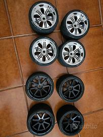 2 treni di gomme stradali HPI PHALTLINE scala 1/8