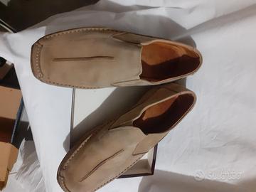 calzatura pelle beige TG.43