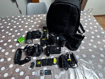 Kit Reflex Nikon D3200 + Obiettivi (18-105 + 50mm)
