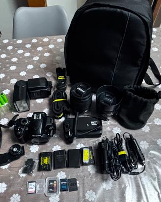 Kit Reflex Nikon D3200 + Obiettivi (18-105 + 50mm)