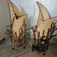 coppia di lampade da comodino