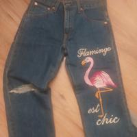 Pantaloni con Fenicottero