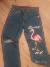 Pantaloni con Fenicottero