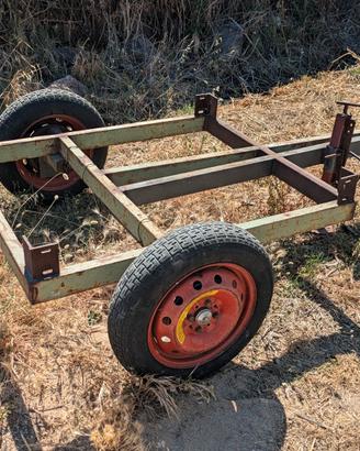 carrello artigianale per cisterna 1000 lt