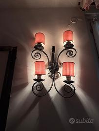 Lampade rustiche in ferro battuto