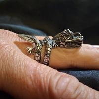 anello acciaio dragone 