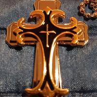 Croce in acciaio inox uomo 