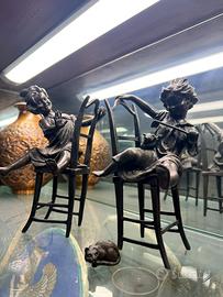 Bellisime statuette in bronzo