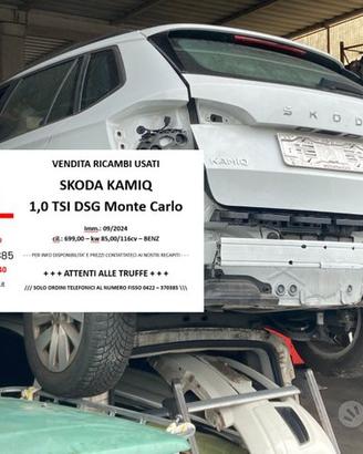 RICAMBI USATI SKODA KAMIQ 1,0 TSI Monte Carlo
