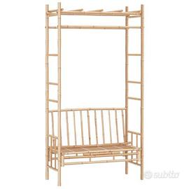 vidaXL Panca da Giardino con pergola