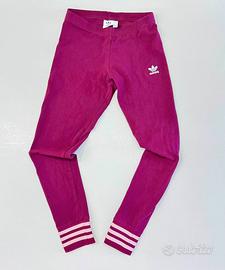 Leggings Adidas Originals bordeaux con strisce
