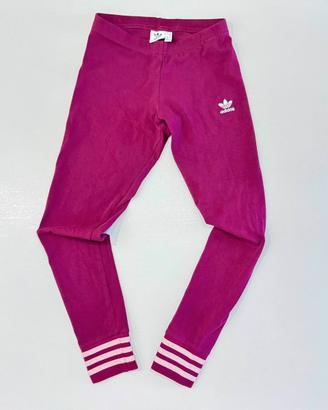 Leggings Adidas Originals bordeaux con strisce